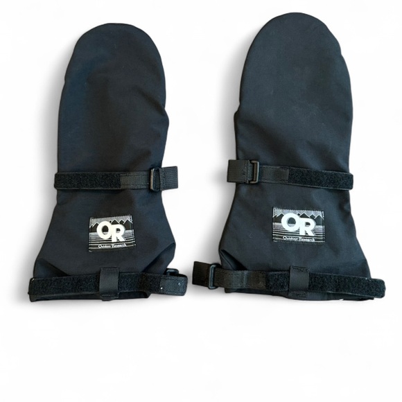 Outdoor Research Black Mittens with Removable Fleece Mitten Medium